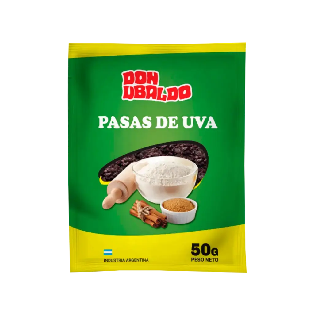 PASAS DE UVA S/S DON UBALDO 50GR