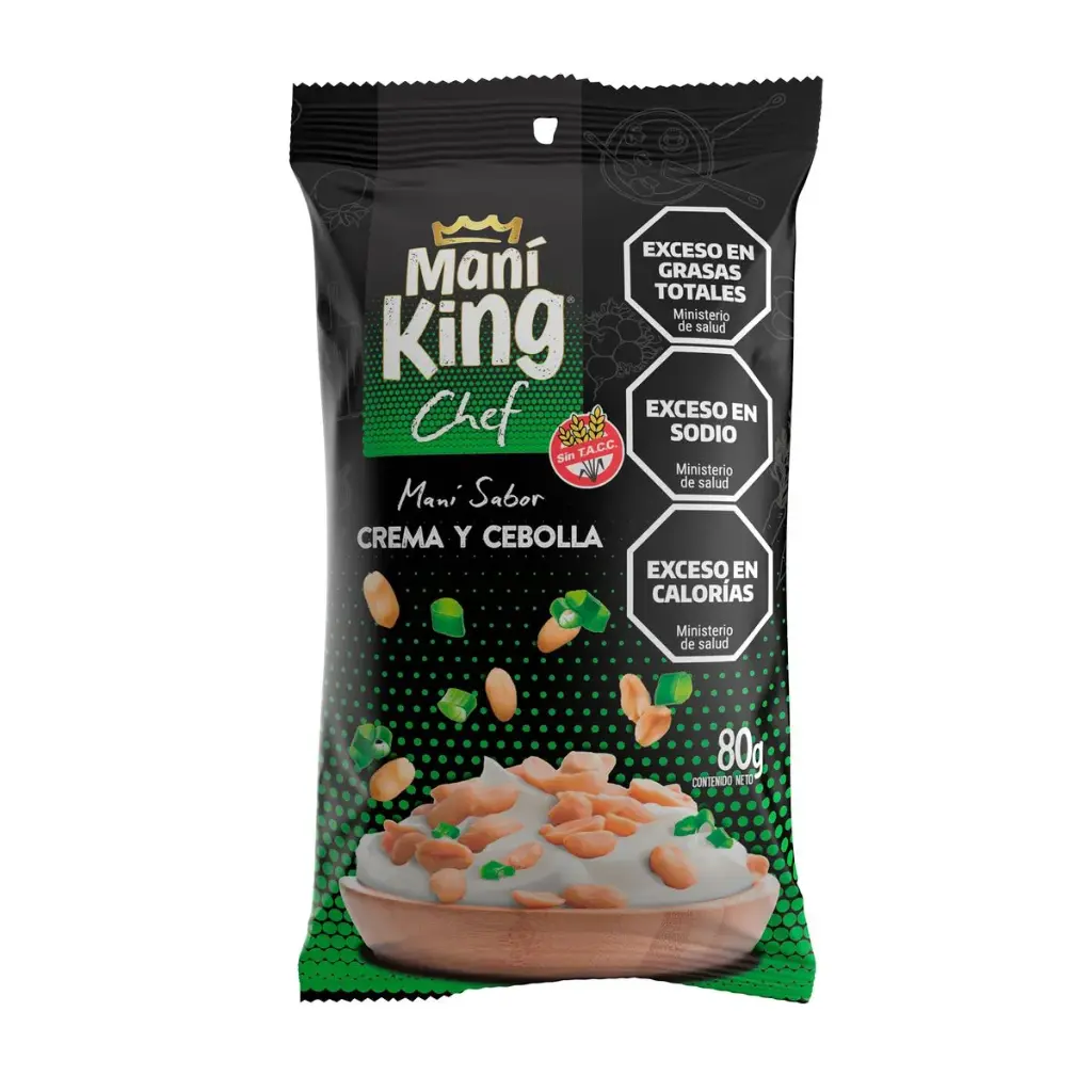 MANI SABOR CREMA Y CEBOLLA KING 80GR