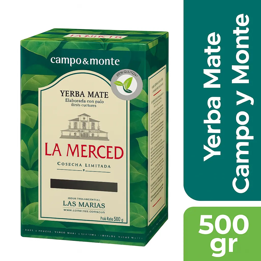 YERBA LA MERCED 500GR DE CAMPO Y MONTE
