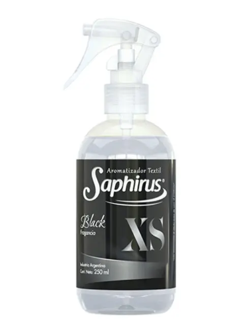 AROMATIZADOR TEXTIL SAPHIRUS  BLACK XS X250 ML  