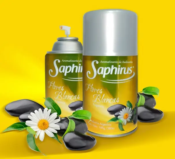 AROMATIZANTE DE AMBIENTE EN AEROSOL SAPHIRUS FLORES BLANCAS 280 ML 