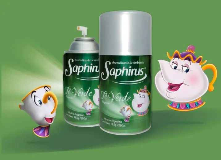 AROMATIZANTE DE AMBIENTE EN AEROSOL SAPHIRUS GREEN 280 ML  