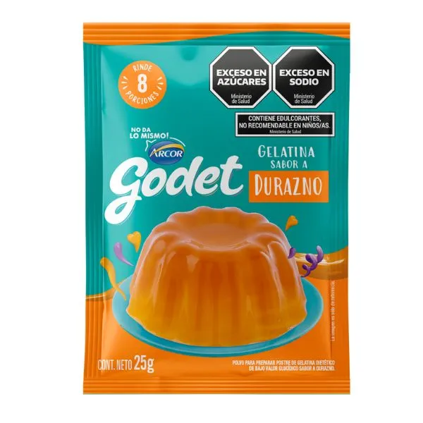 GELATINA GODET DURAZNO 25GR