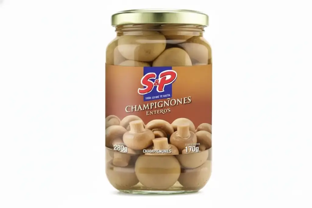 CHAMPIGNONES ENTERO S&P FRASCO 280GR