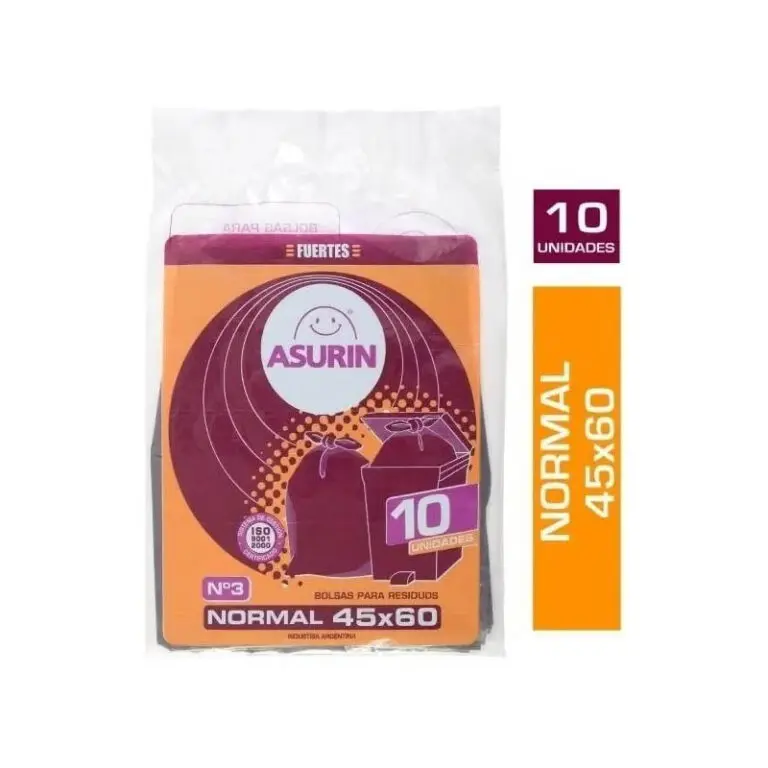 BOLSA DE RESIDUOS ASURIN 45X60CM 10UN