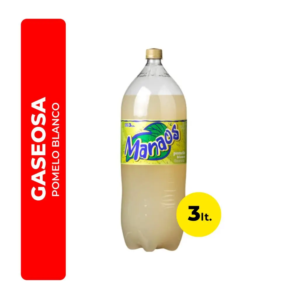 GASEOSA MANAOS POMELO 3L