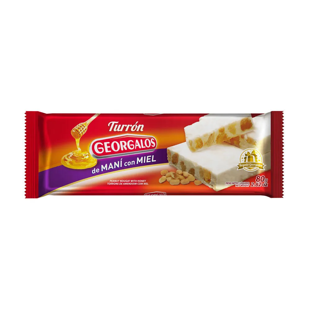TURRON CON MIEL GEORGALOS 80GR