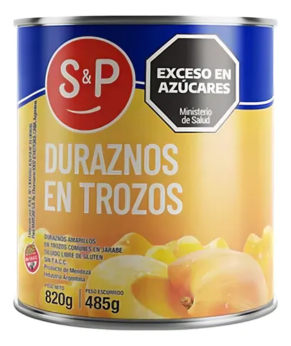 DURAZNOS EN TROZOS S&P 820GR