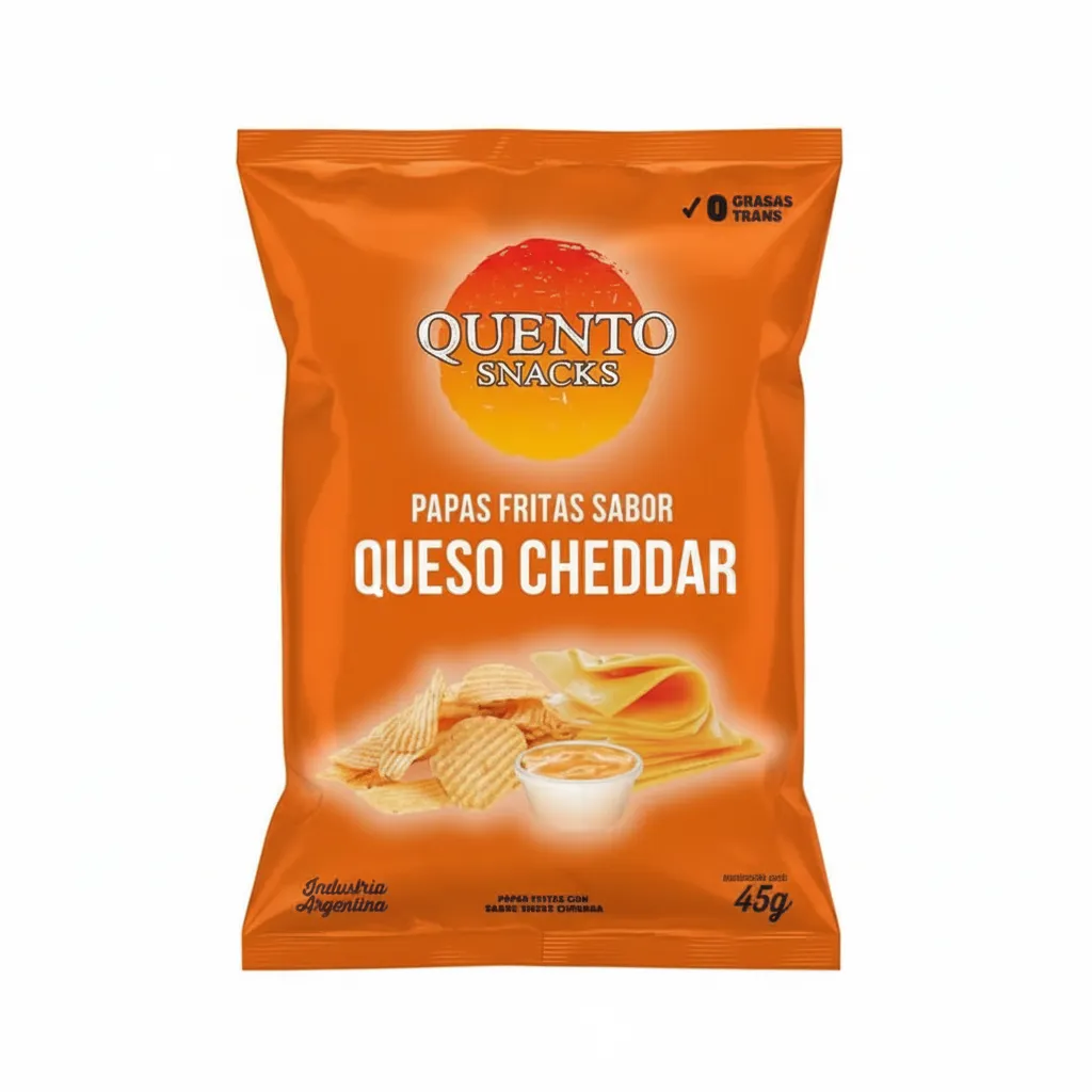 PAPAS CHEDDAR QUENTO 45GR