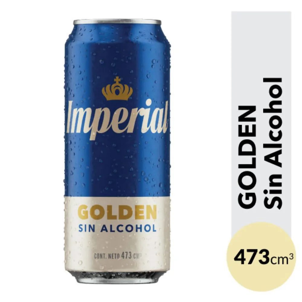 CERVEZA IMPERIAL GOLDEN SIN ALCOHOL 473CC