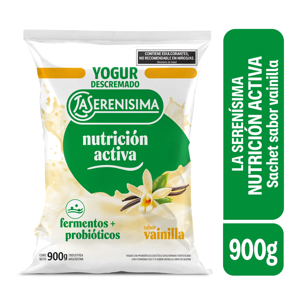 YOGUR BEBIBLE LA SERENISIMA DESCREMADO NUTRICION ACTIVA VAINILLA 900CC