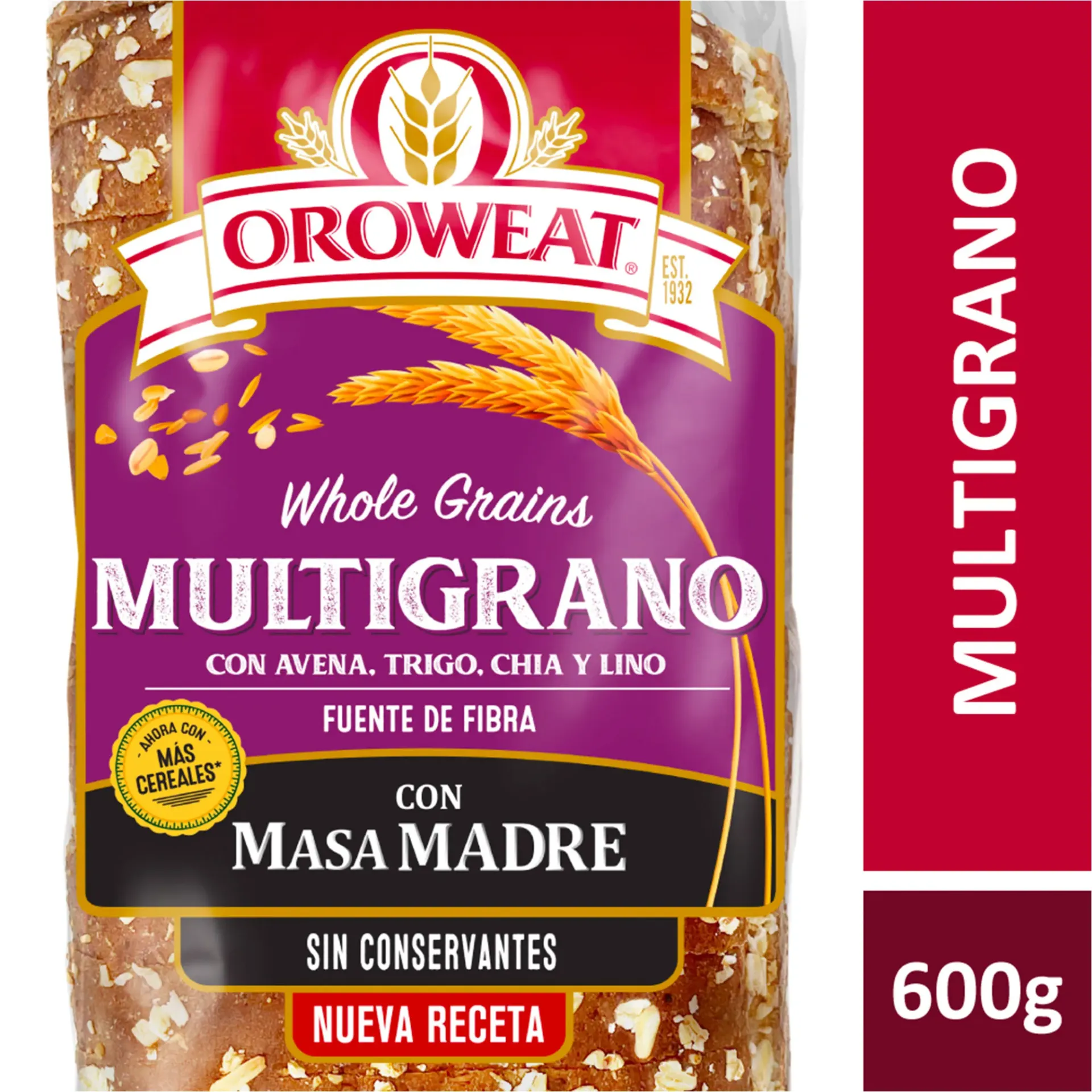 PAN LACTAL OROWEST MULTIGRANO 600GR
