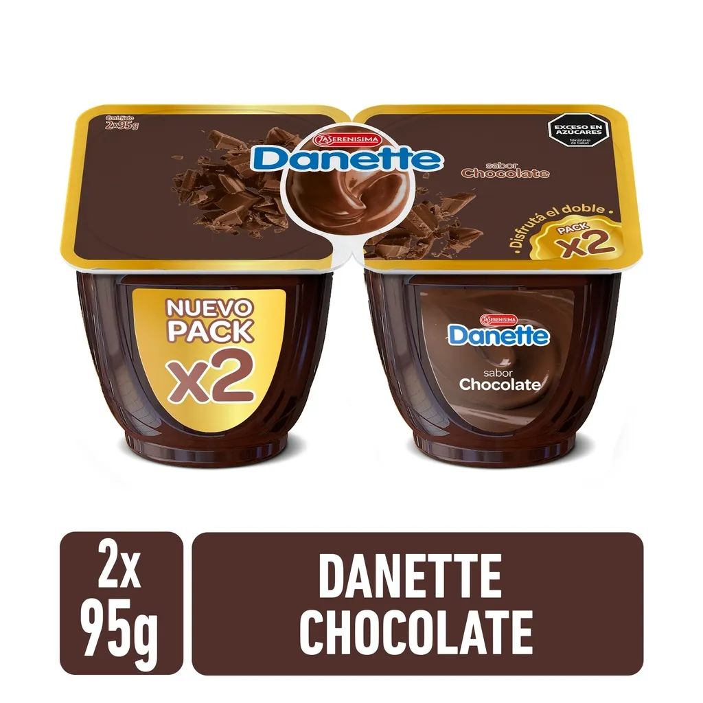 POSTRE DANETTE CHOCOLATE X2