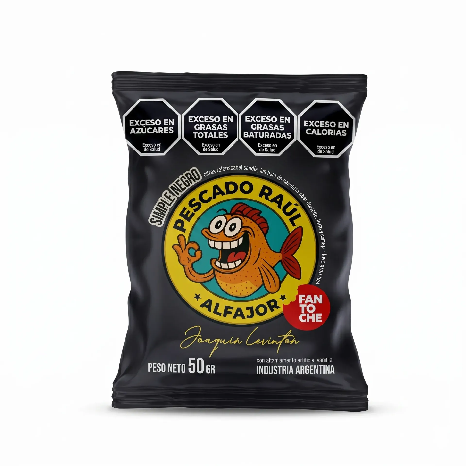 ALFAJOR FANTOCHE PESCADO RAUL NEGRO