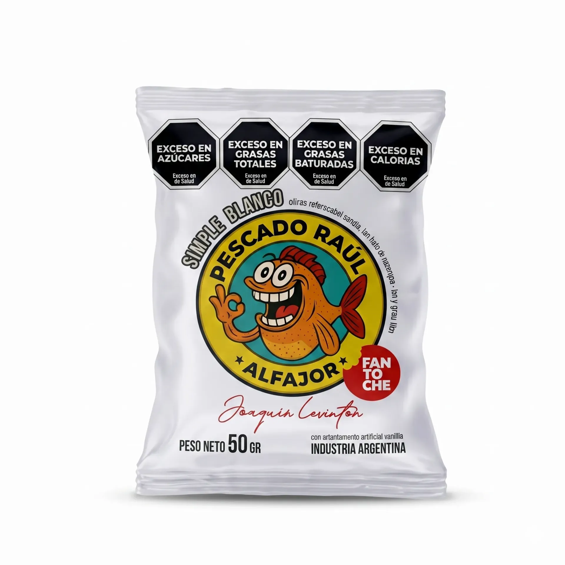 ALFAJOR FANTOCHE PESCADO RAUL BLANCO