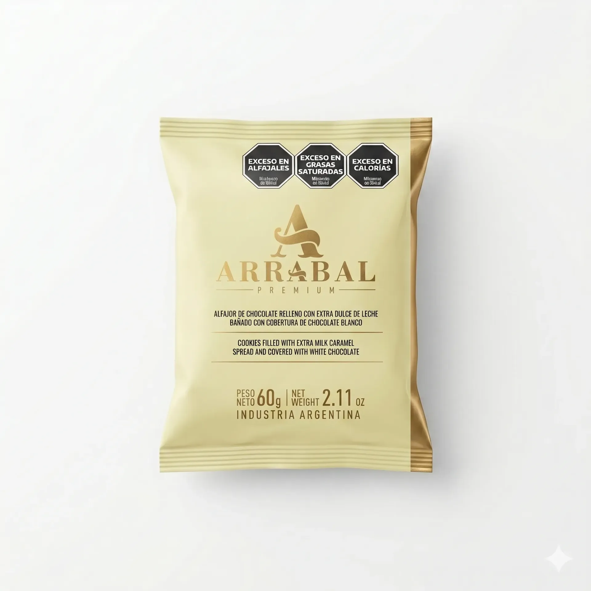 ALFAJOR PREMIUM ARRABAL BLANCO