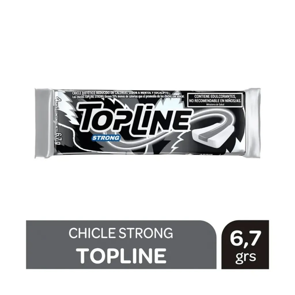 CHICLE TOPLINE STRONG 6,7GR
