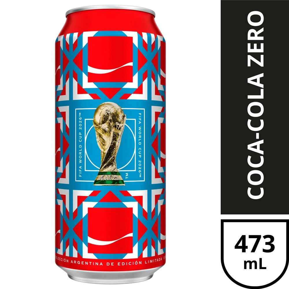 GASEOSA COCA COLA LATA S/AZUCAR EDICION MUNDIAL 354CC
