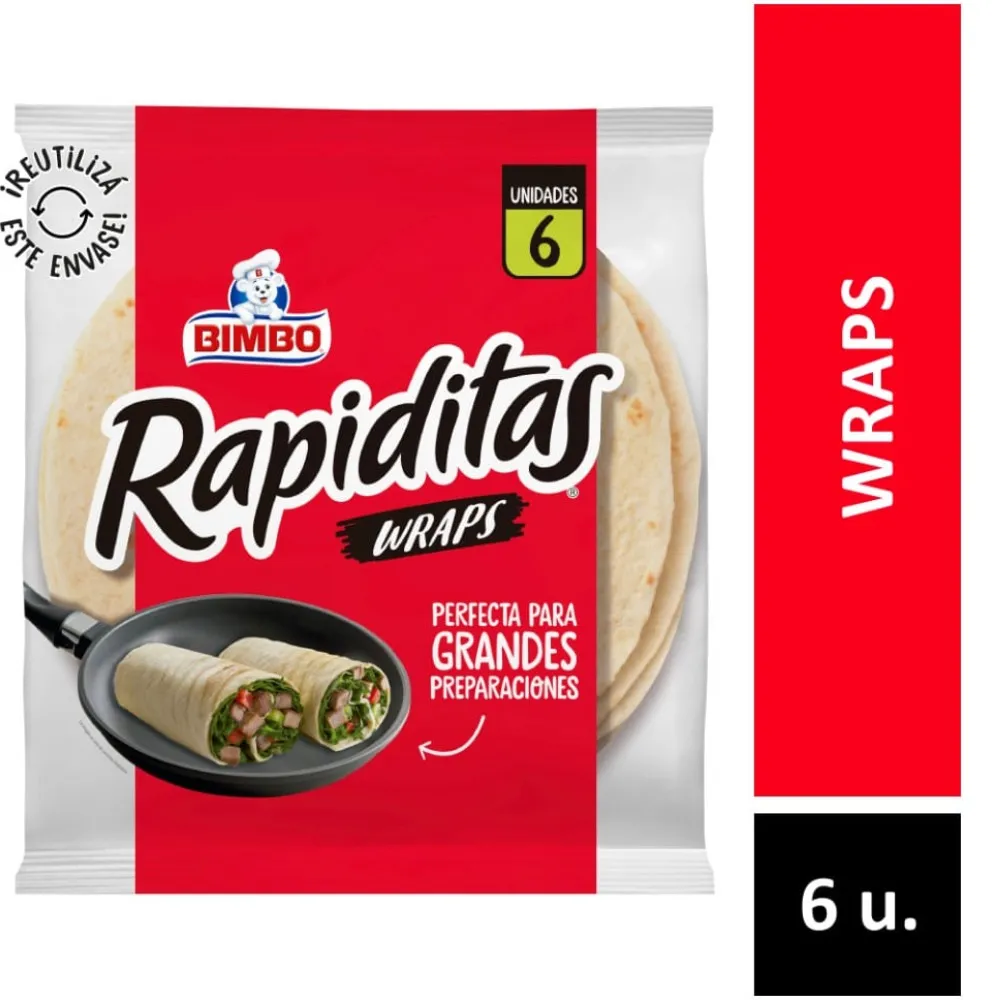 RAPIDITAS BIMBO WRAP CLASICAS 6UN