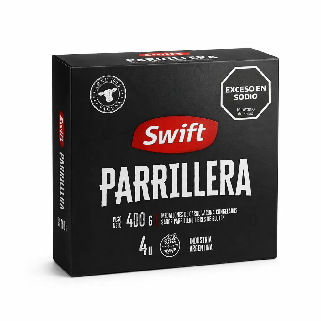 HAMBURGESA SWIFT PARRILLERA X4 400GR