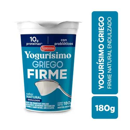 YOGURISIMO GRIEGO FIRME NATURAL 180GR