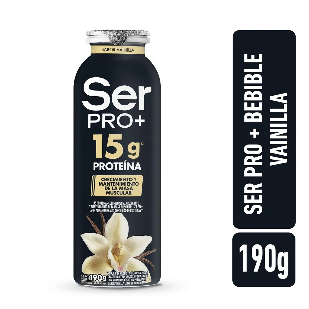 YOGUR SER PRO+ PROTEINA SABOR VAINILLA 190GR