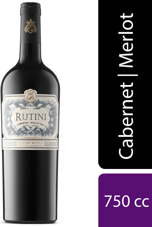 VINO TINTO RUTINI CABERNET MERLOT 750CC
