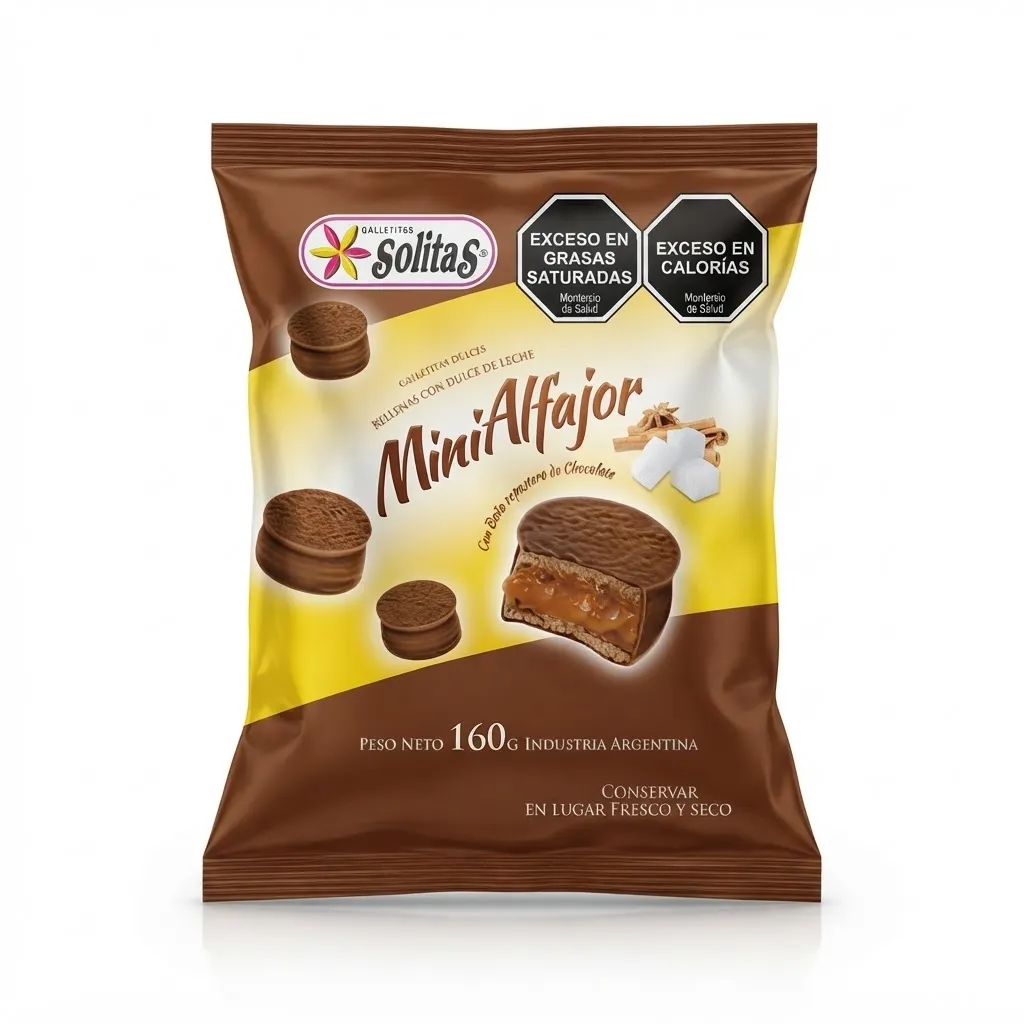 ALFAJORCITOS SOLITAS CHOCOLATE 160GR