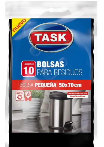 BOLSAS DE RESIDUOS MEDIANA TASK 50X70
