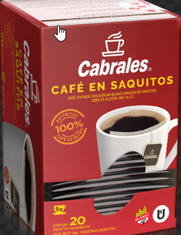 CAFE CABRALES EN SAQUITO X1 SOBRE