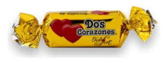 CHOCOLATE DOS CORAZONES X26GR