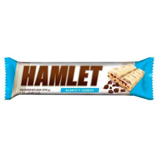 CHOCOLATE HAMLET BLANCO CON GALLETITAS