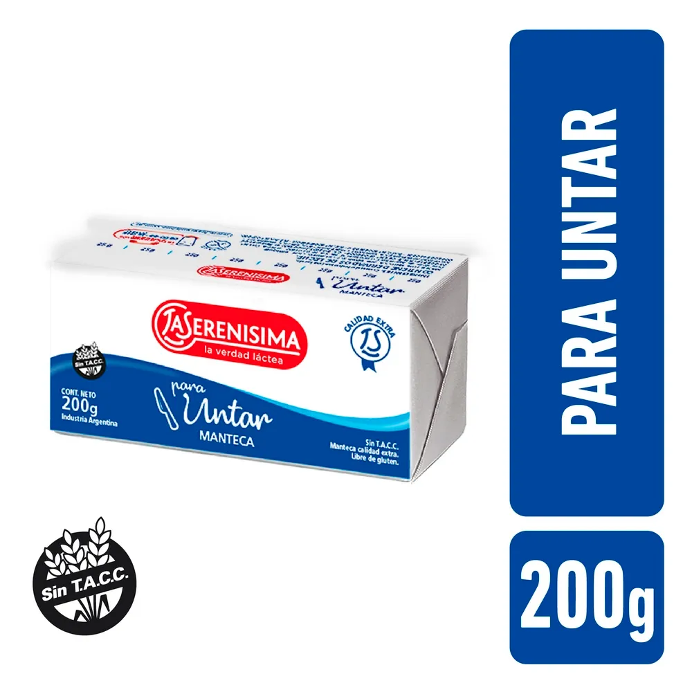 MANTECA LA SERENISIMA MULTIVITAMINAS 200GR