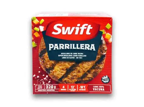 HAMBURGUESAS SWIFT PARRILLERAS X4 320GR