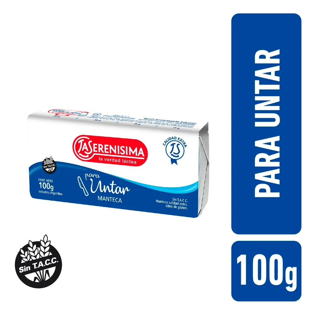 MANTECA LA SERENISIMA 100GR