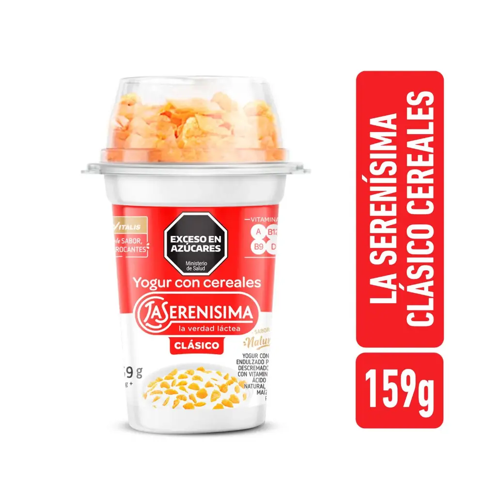 YOGURT ENTERO LA SERENISIMA CON CEREALES 159GR
