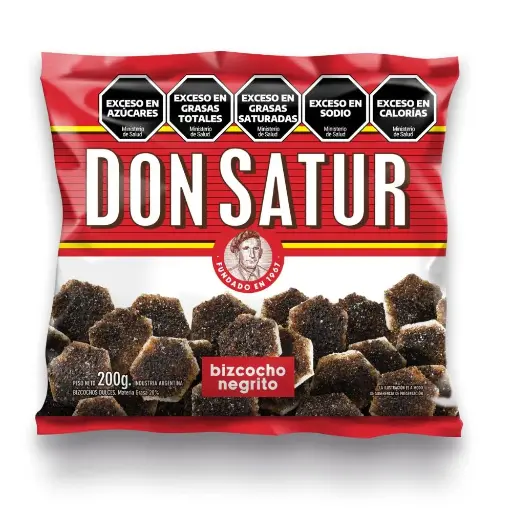 BIZCOCHOS DON SATUR NEGRITOS 200GR
