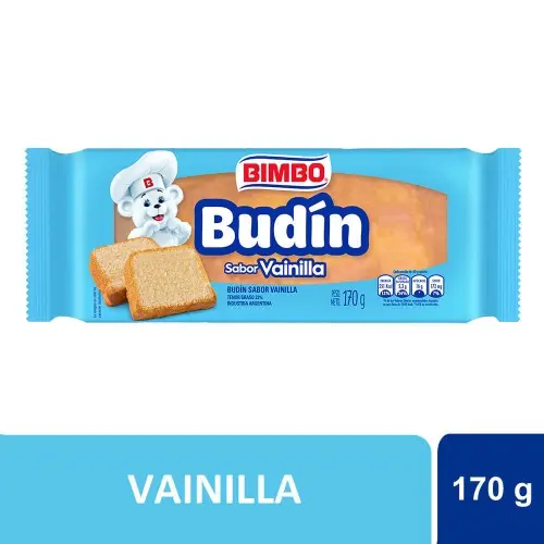 BUDIN BIMBO SABOR VAINILLA 170GR