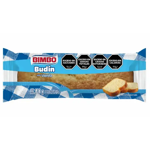BUDIN BIMBO SABOR VAINILLA CON DULCE DE LECHE 170GR