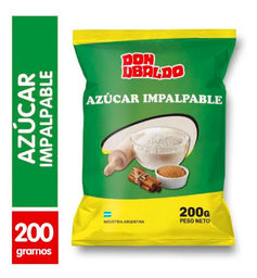 AZUCAR IMPALPABLE DON UBALDO 200GR