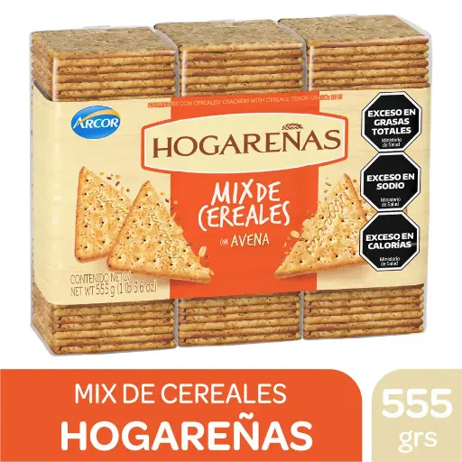 GALLETITAS HOGAREÑAS MIX CEREALES X3