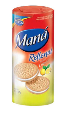GALLETITAS MANA RELLENAS LIMON