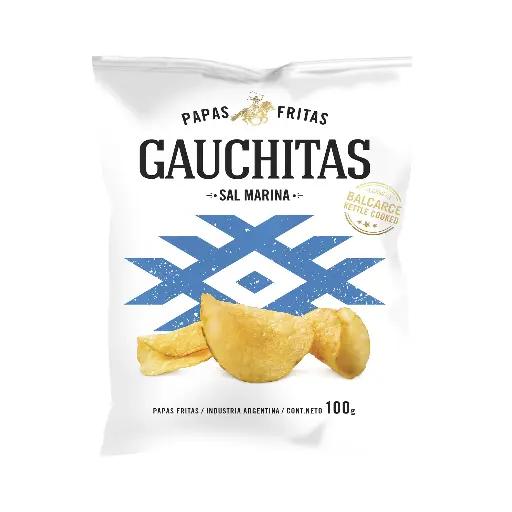PAPAS  FRITAS SIN TACC GAUCHITAS SAL MARINA 100GR