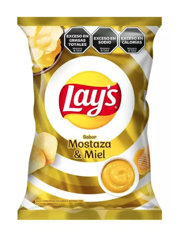 PAPAS FRITAS LAYS MOSTAZA Y MIEL 34GR