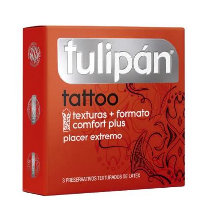 PRESERVATIVO TULIPAN TATOO 3UN