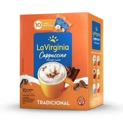 CAJA CAPPUCCINO LA VIRGINIA 10UN 