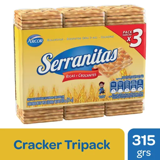 GALLETITAS SERRANITAS X3 105GR