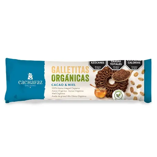 GALLETITAS CACHAFAZ ORGANICA CACAO Y MIEL 170GR
