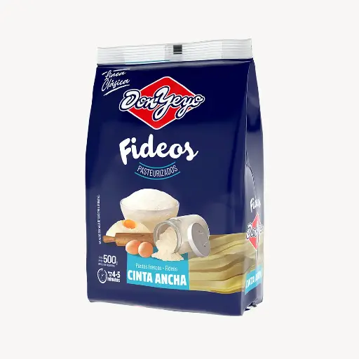 FIDEOS DON YEYO CINTA ANCHA 500GR