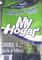 BOLSA DE RESIDUO MY HOGAR 80 X 110 10 UN.